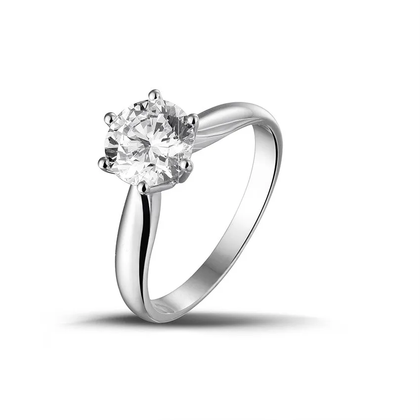 1.50 quilates anillo solitario diamante de oro blanco 