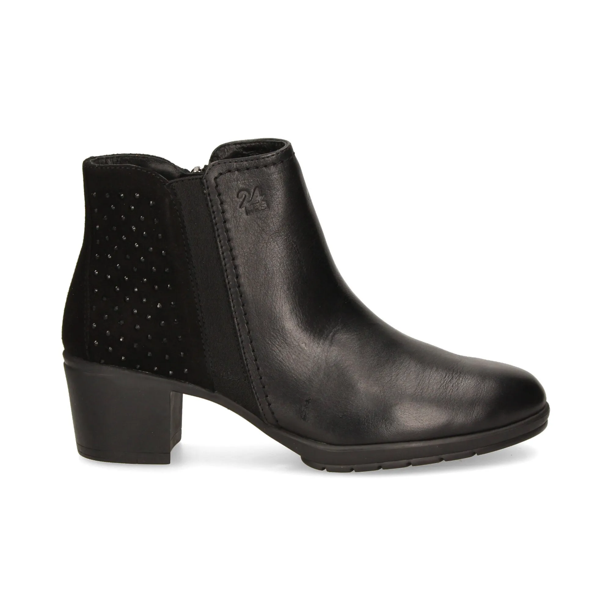 24 HORAS BOTINES CON TACóN DE MUJER MISTS NEGRO /