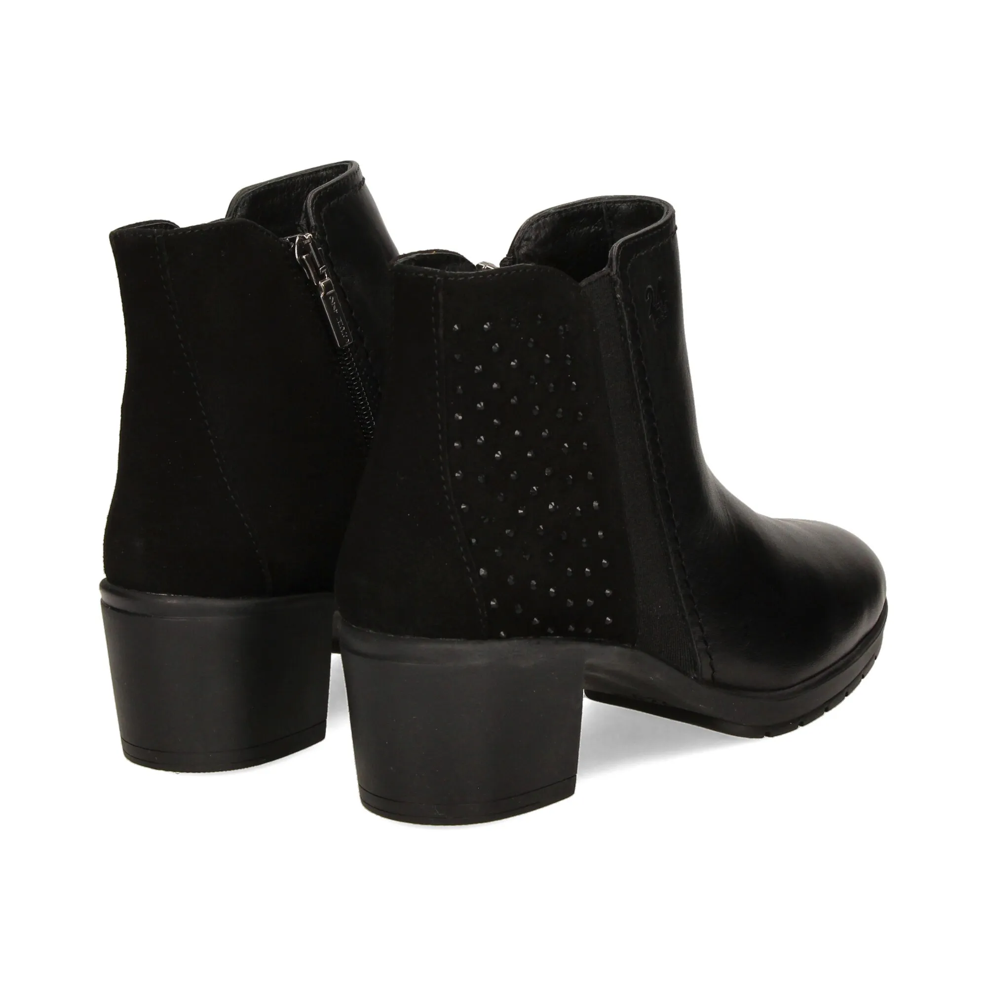 24 HORAS BOTINES CON TACóN DE MUJER MISTS NEGRO /