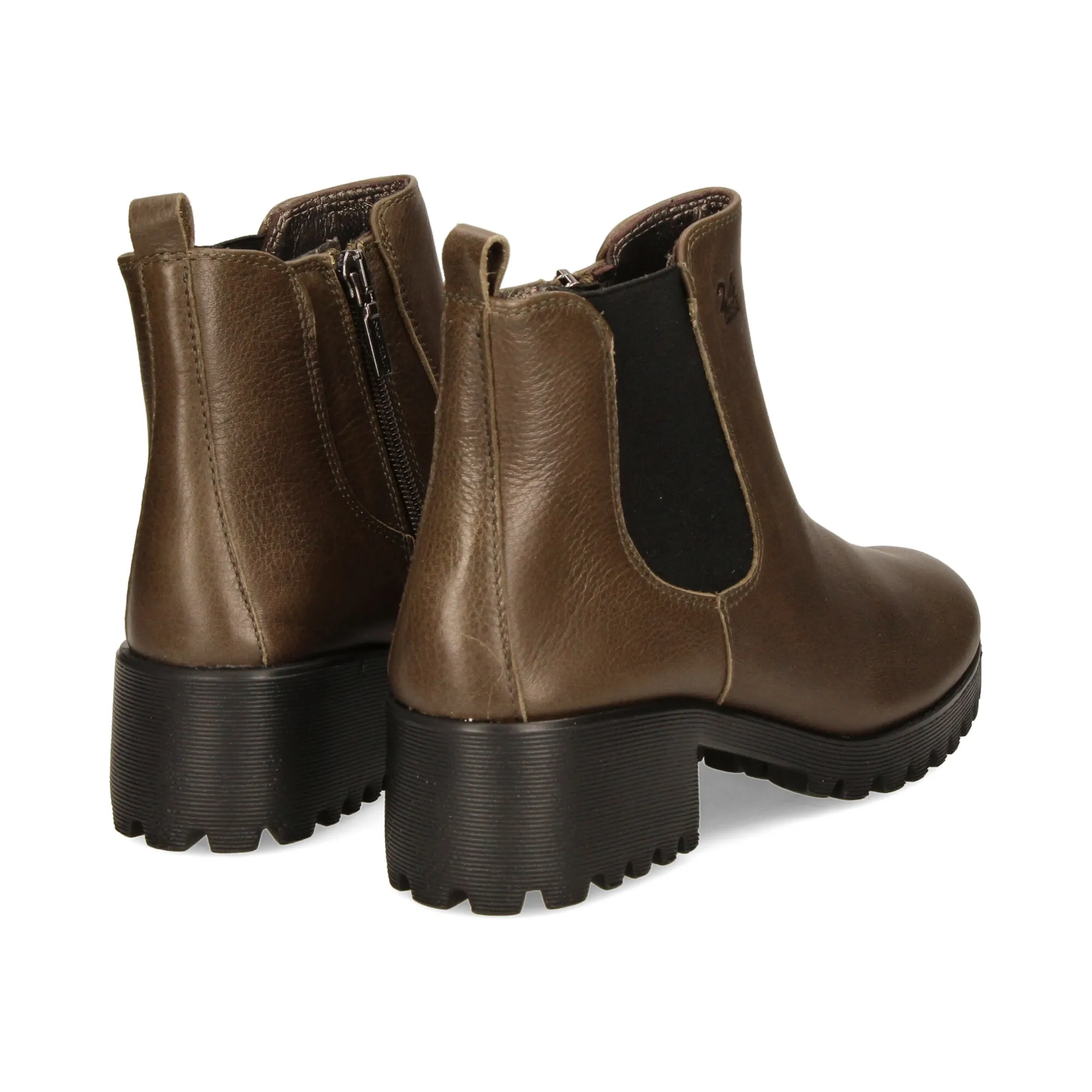24 HORAS Botines con tacón de Mujer RIFF MUSGO