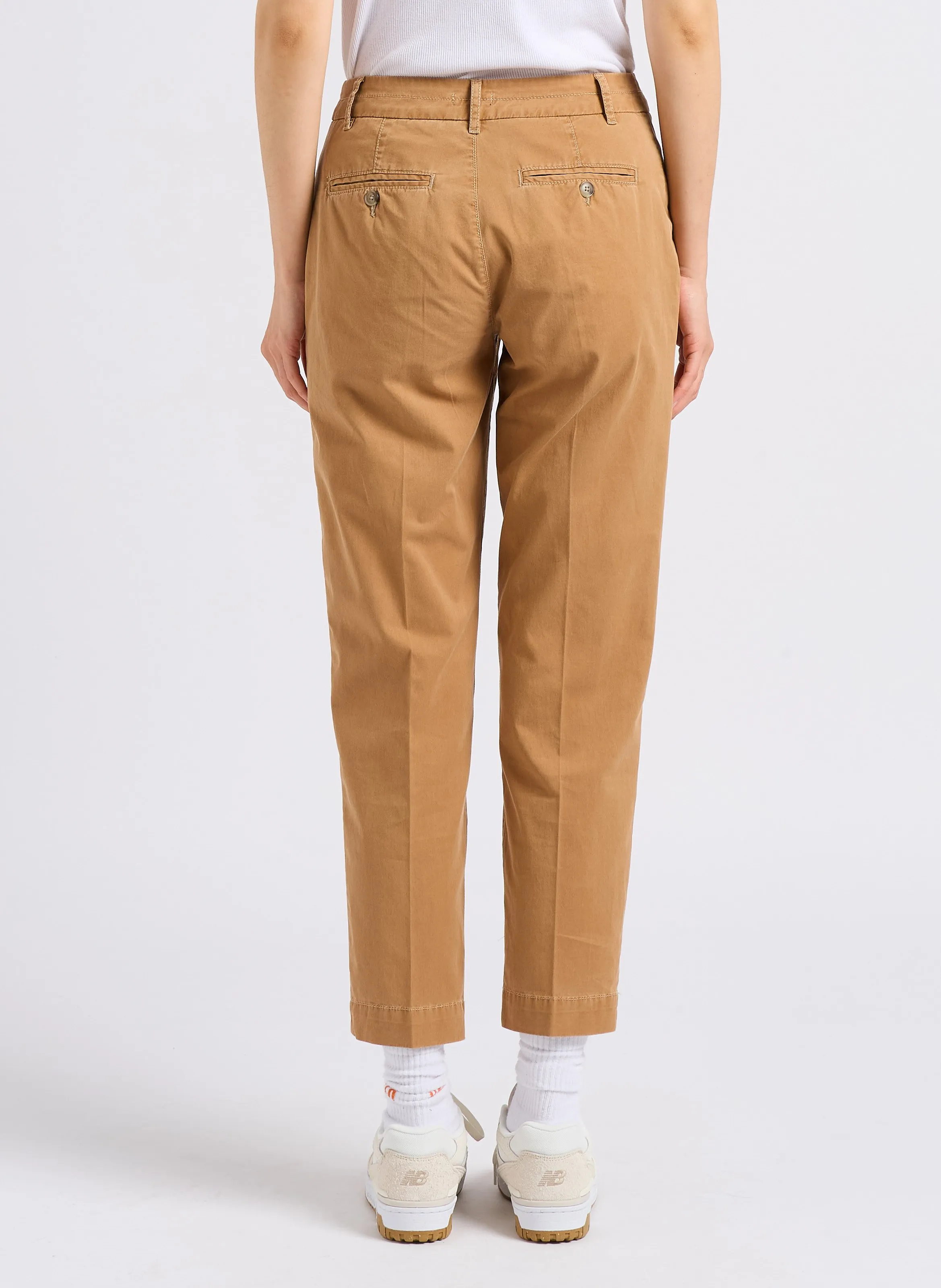 ADEMAR  PANTALóN PITILLO DE MEZCLA DE ALGODóN EN MARRON