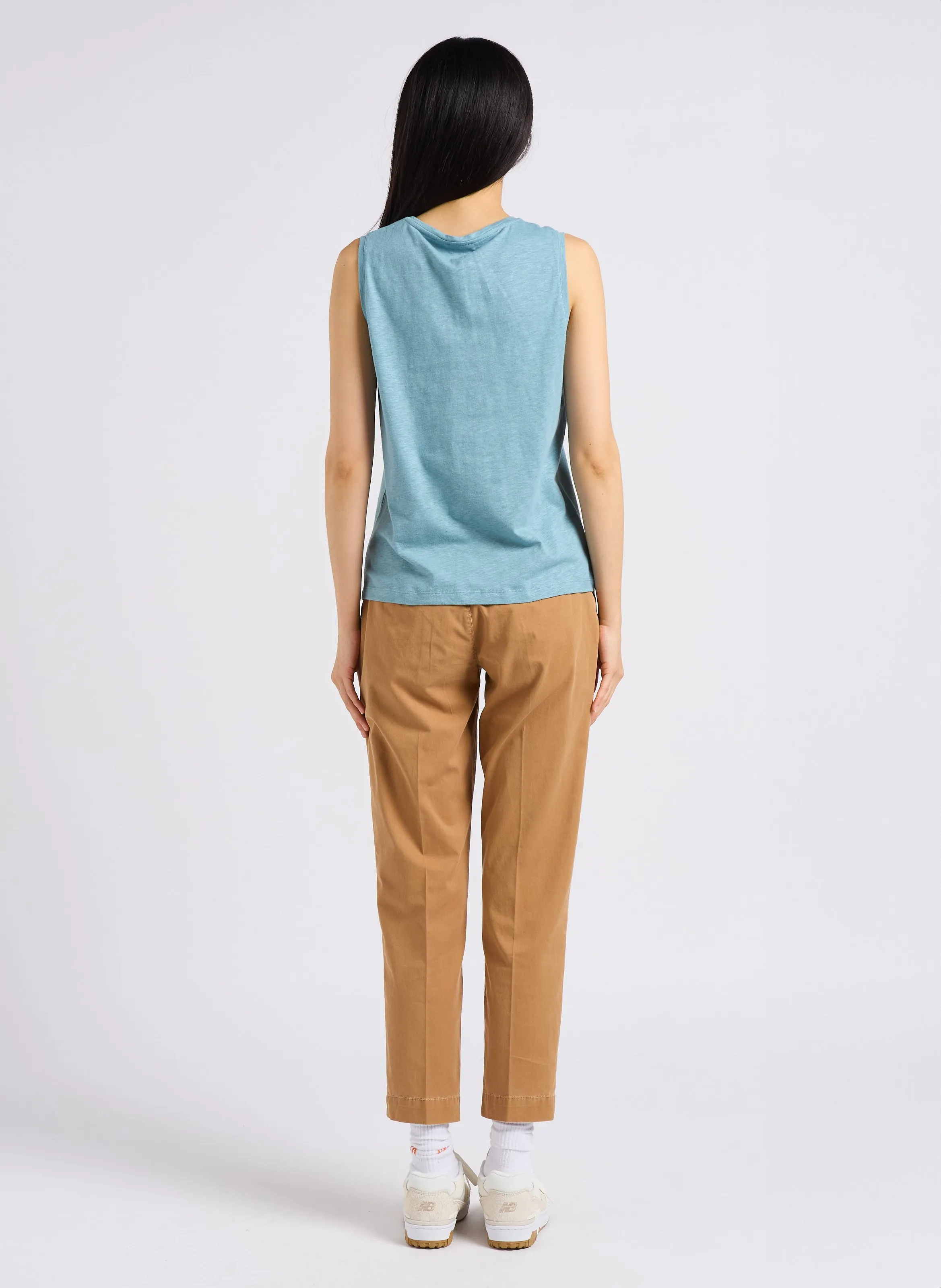 ADEMAR  PANTALóN PITILLO DE MEZCLA DE ALGODóN EN MARRON
