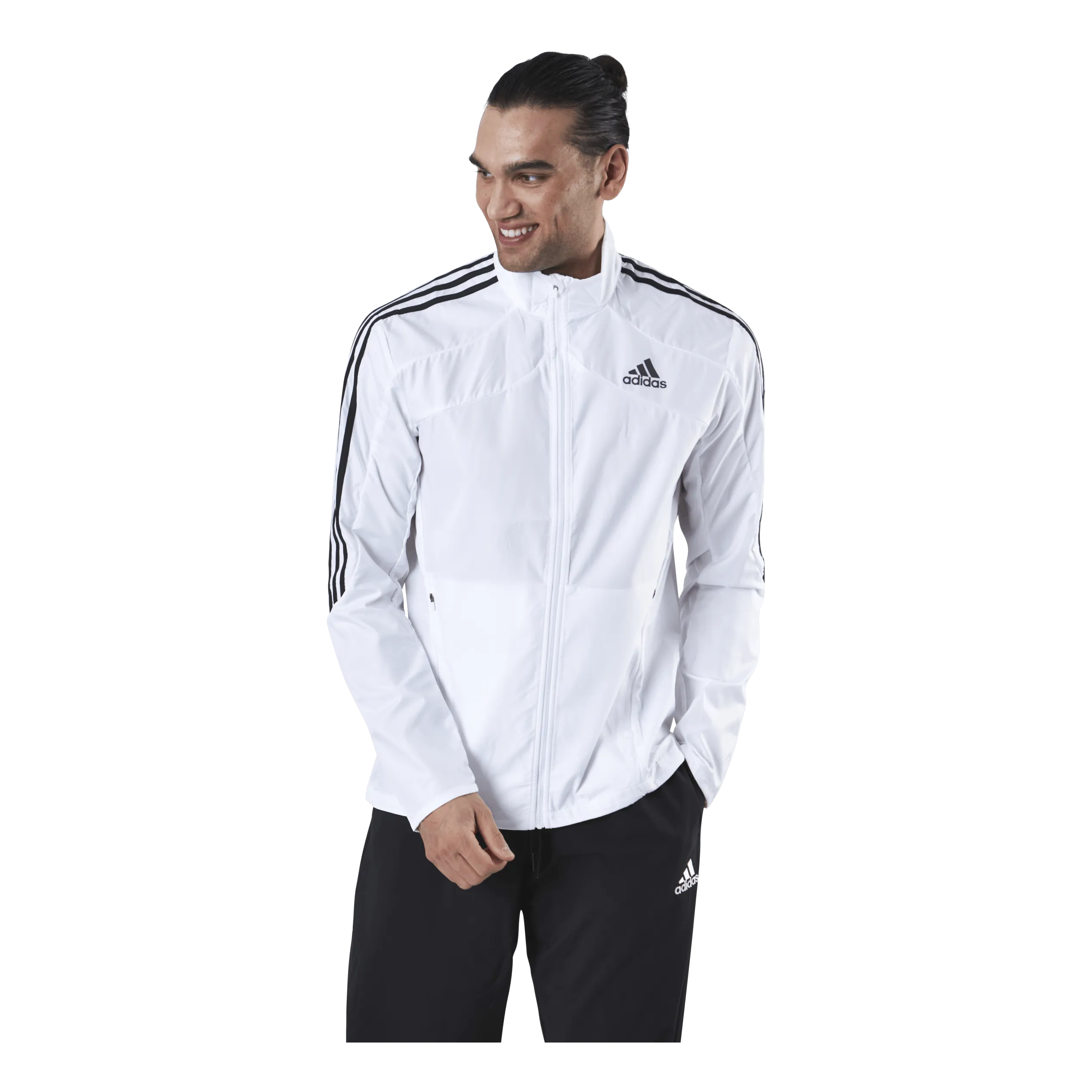Adidas Adidas Marathon Jacket 3 Stripe Men White / Black