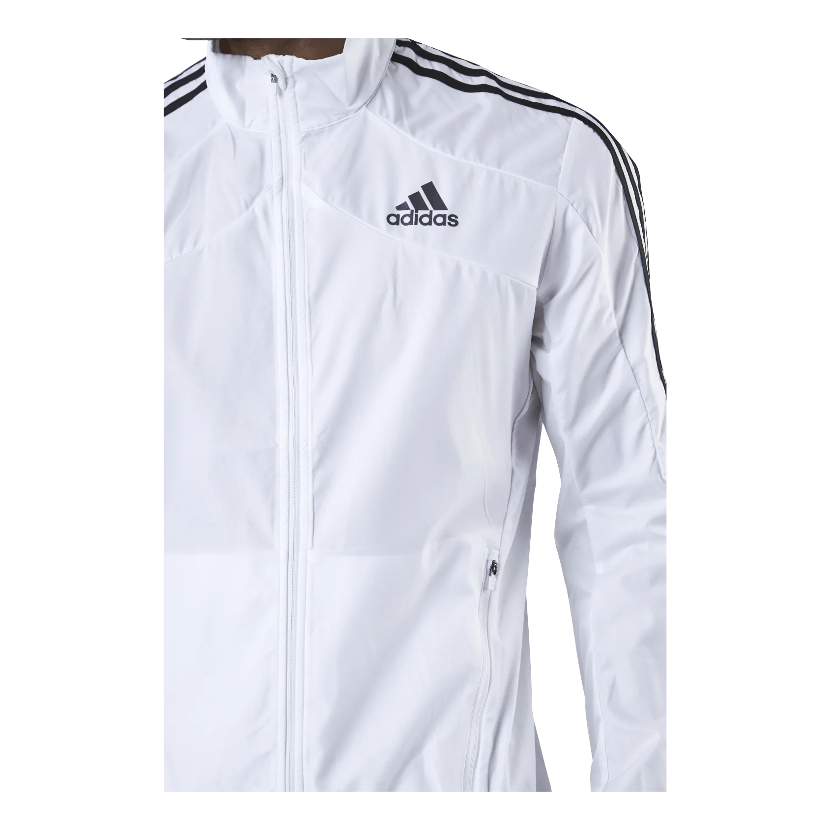 Adidas Adidas Marathon Jacket 3 Stripe Men White / Black