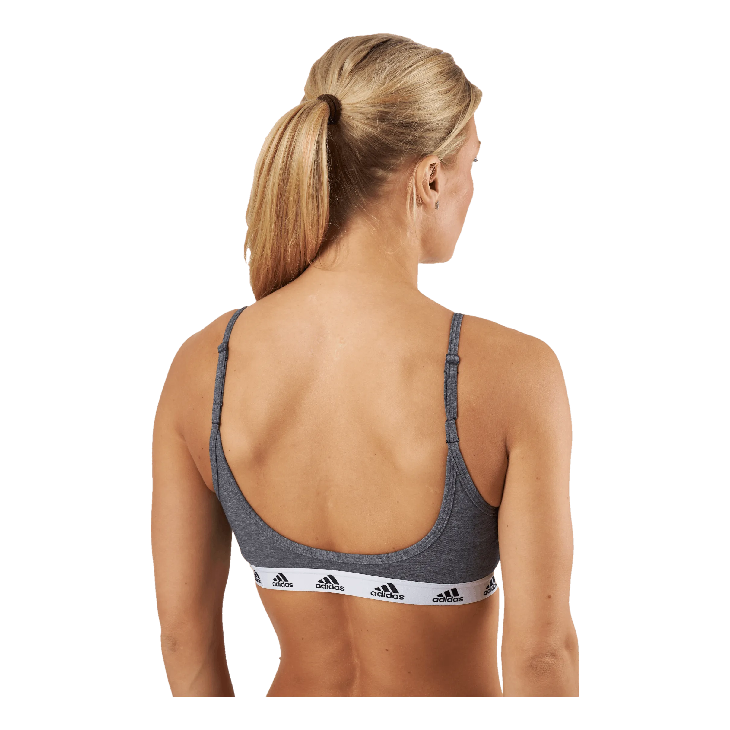 ADIDAS ADIDAS PUREBARE LIGHTSUPPORT BRA DARK GREY HEATHER