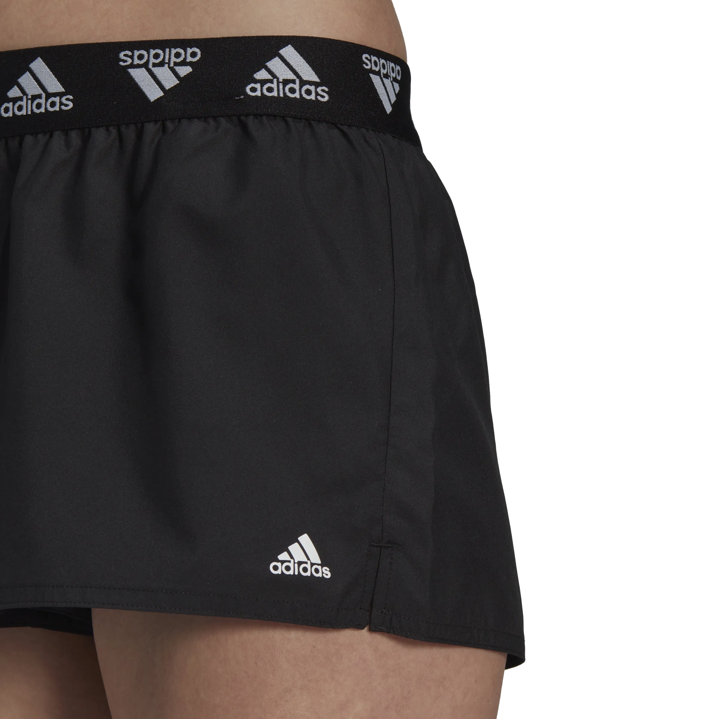 Adidas Branded Beach Shorts Black
