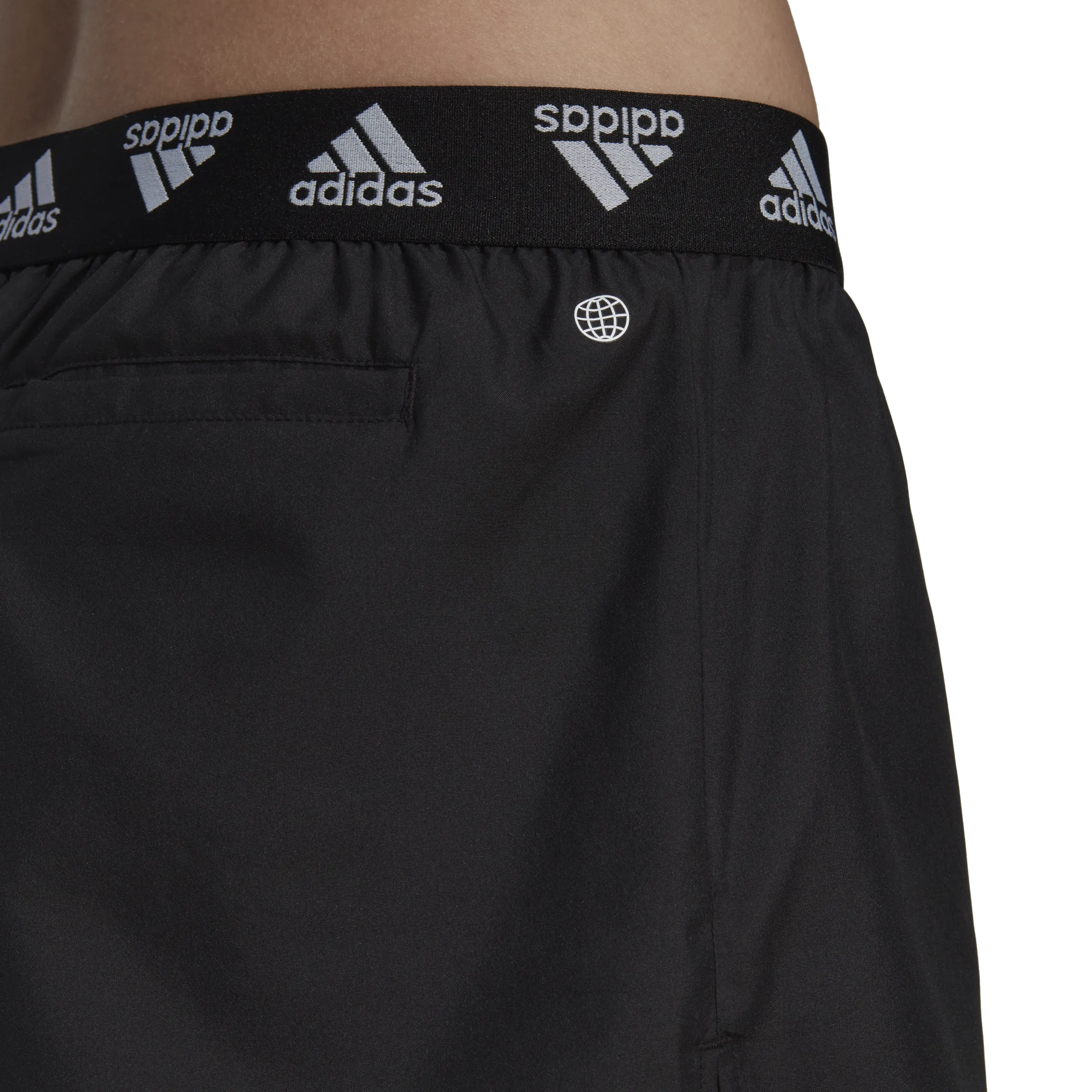 Adidas Branded Beach Shorts Black