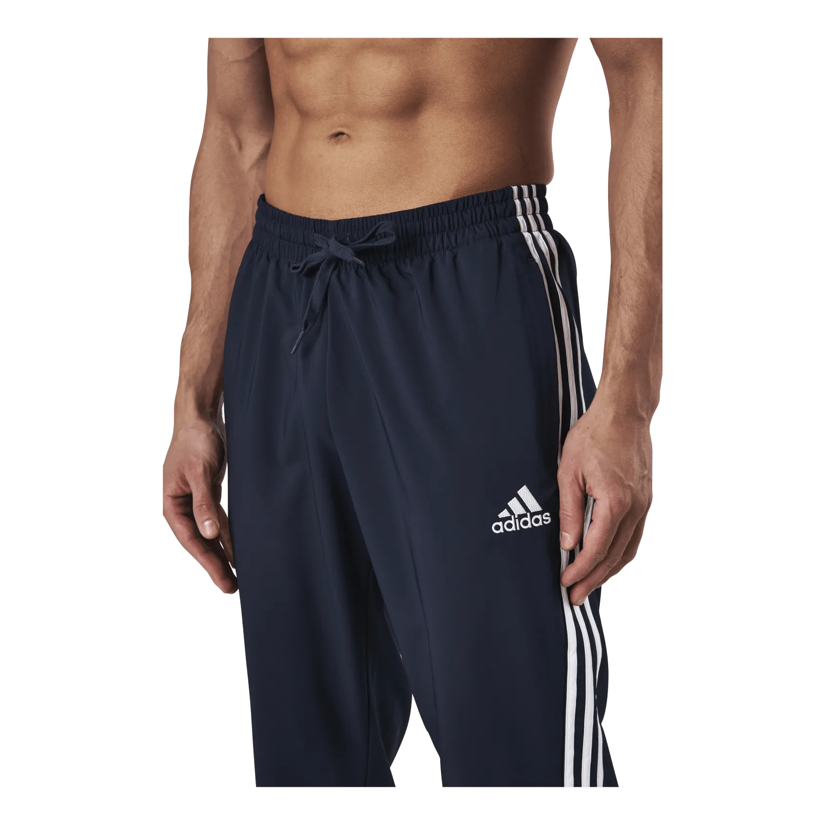 Adidas Essentials Tapered Cuff 3 Stripes Pants Legend Ink