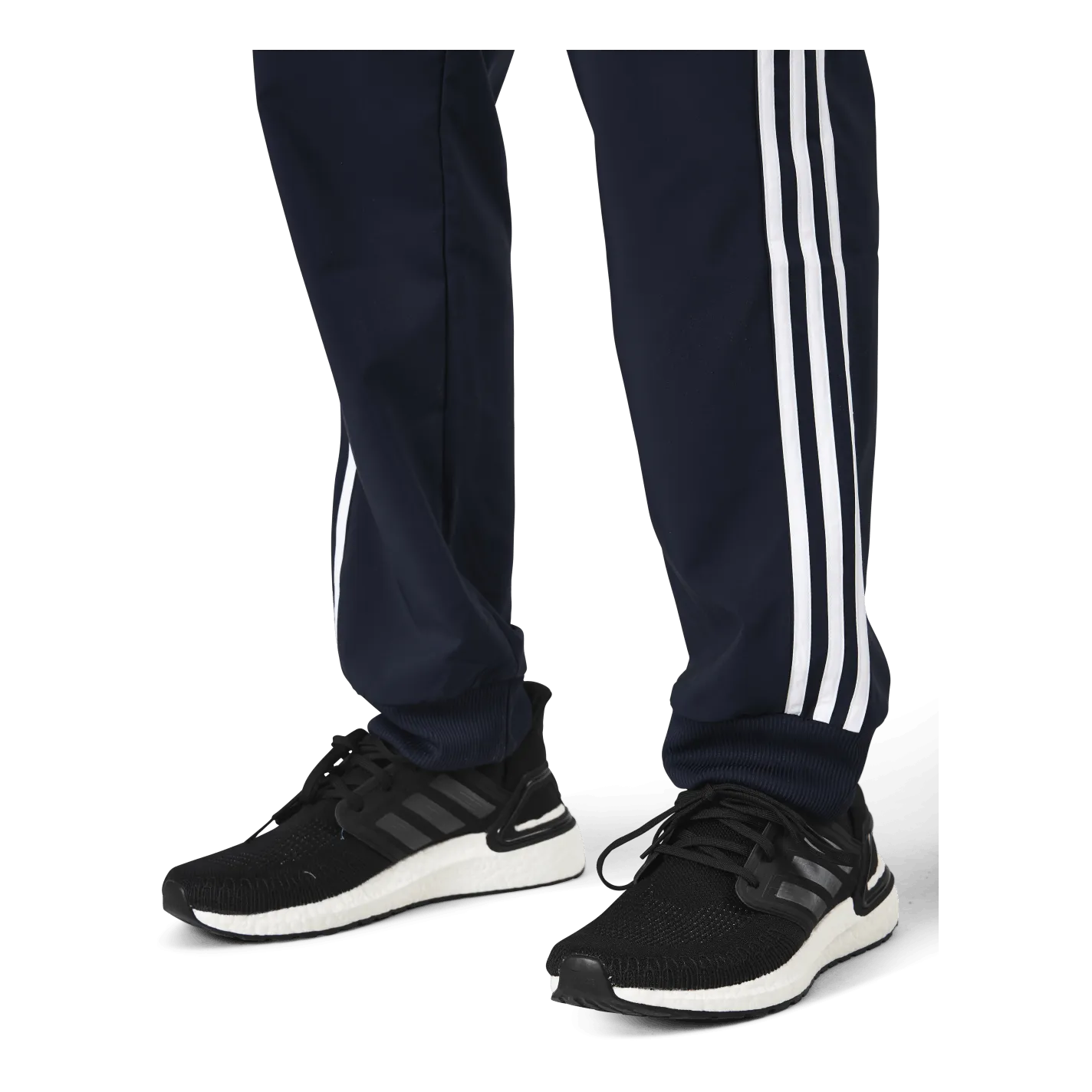 Adidas Essentials Tapered Cuff 3 Stripes Pants Legend Ink