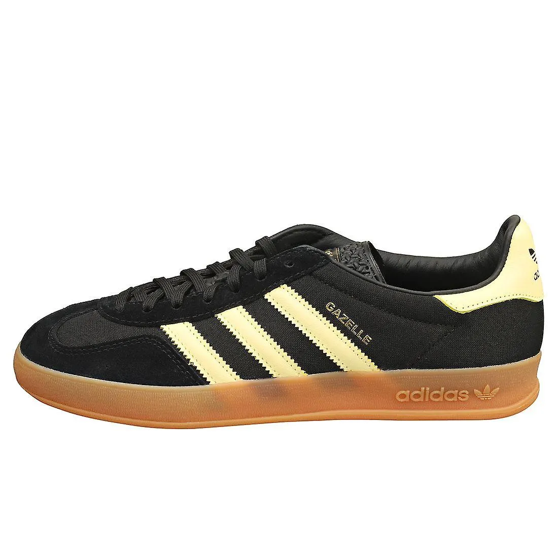 adidas Gazelle Indoor Zapatillas de moda para hombre en negro amarillo