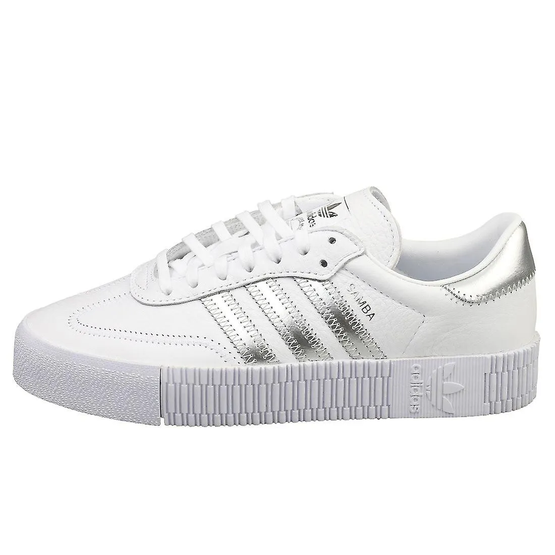 adidas Sambarose Zapatillas de Moda para Mujer en Blanco Plata