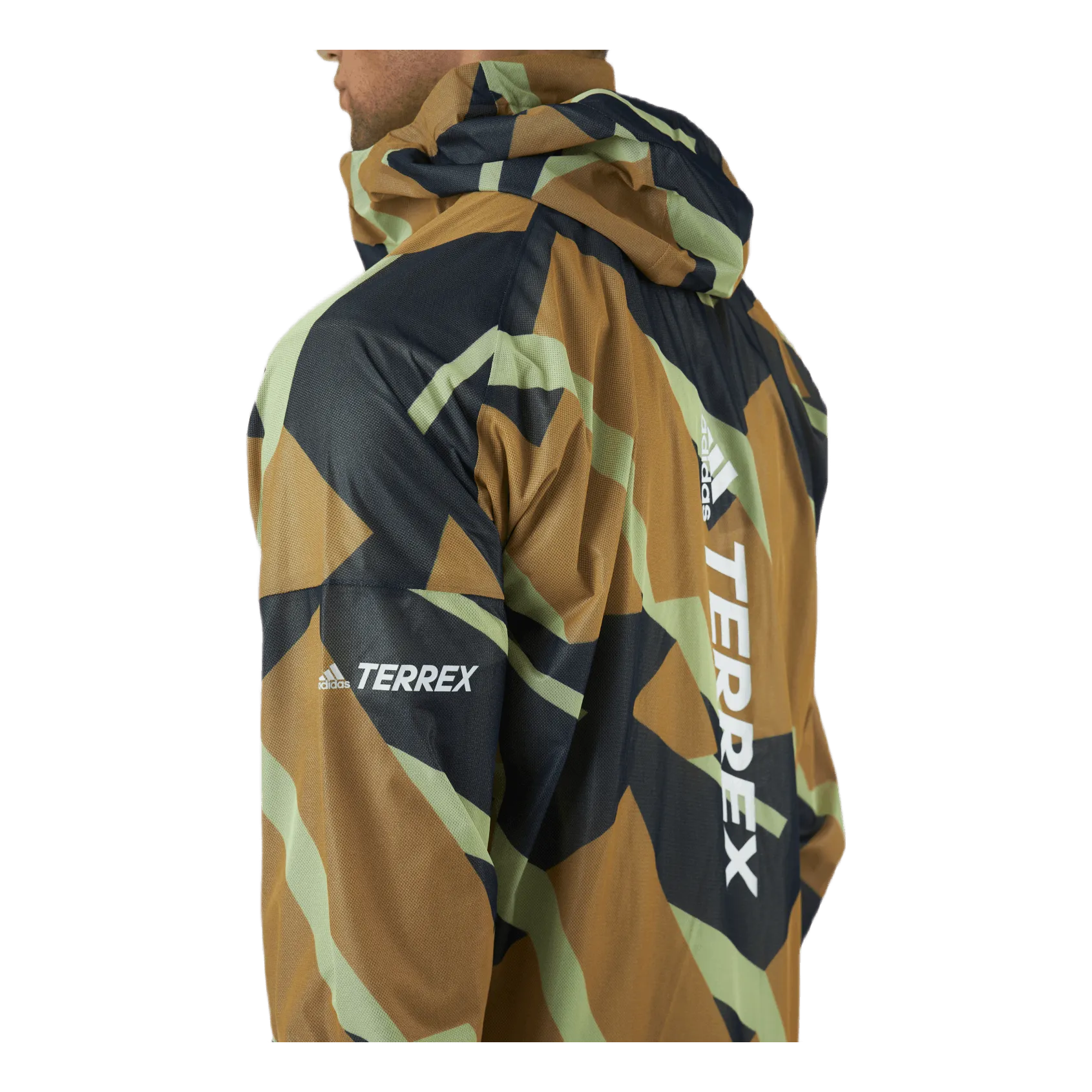 Adidas Terrex Agravic Graphic 2.5L Rain Jacket Mesa
