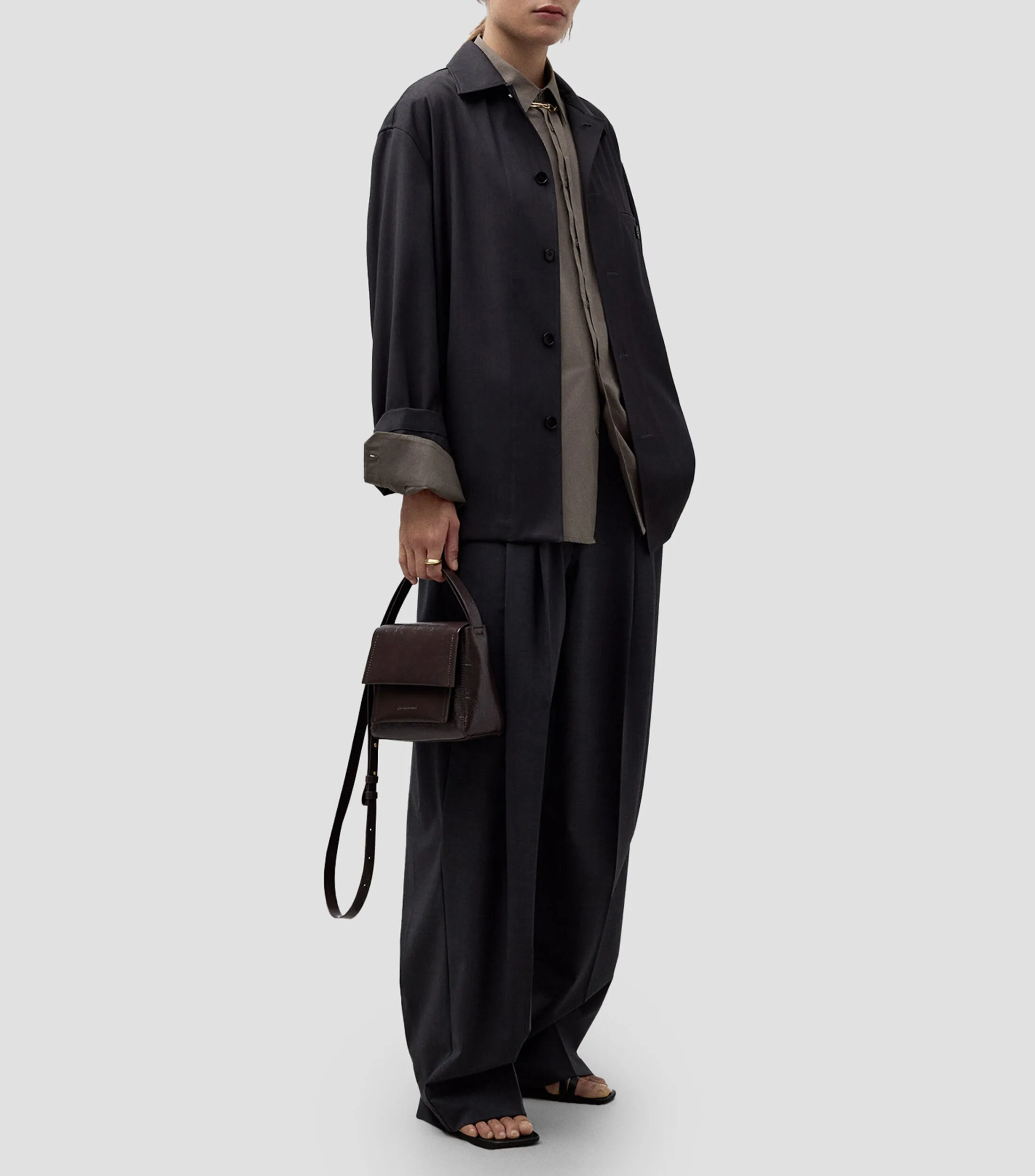 Adolfo Dominguez Bolso crossbody granulado Mujer