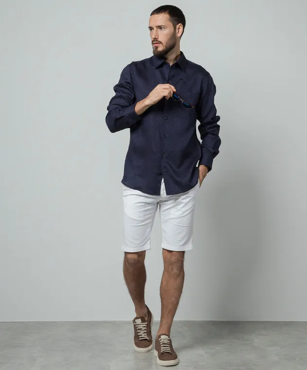 Agnona Blue linen shirt