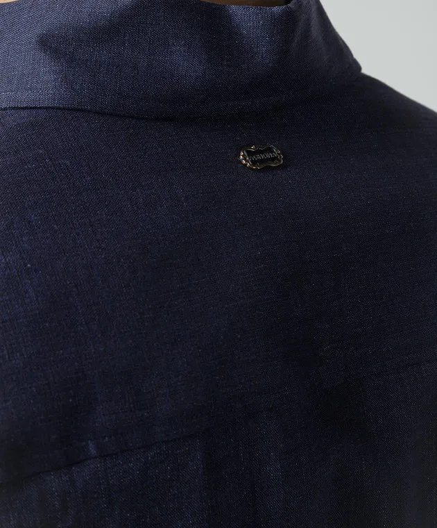 Agnona Blue linen shirt