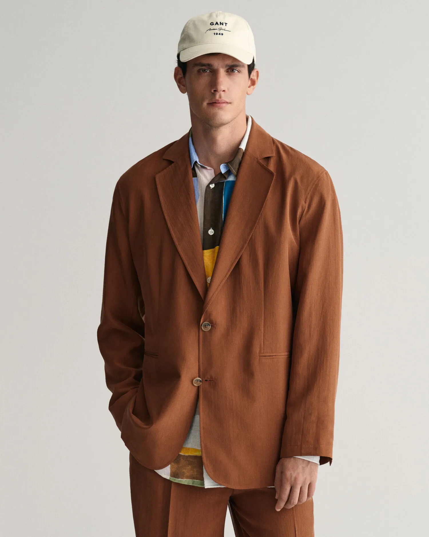 Americana de traje Relaxed Fit de seda