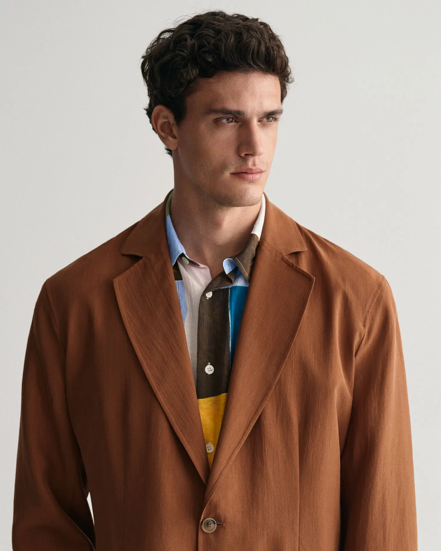 Americana de traje Relaxed Fit de seda