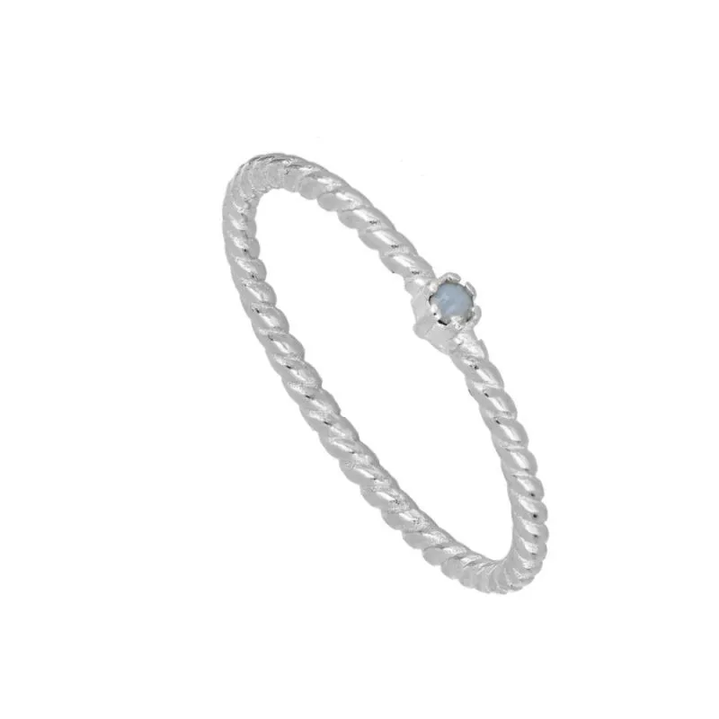Anillo Komba Ópalo Azul