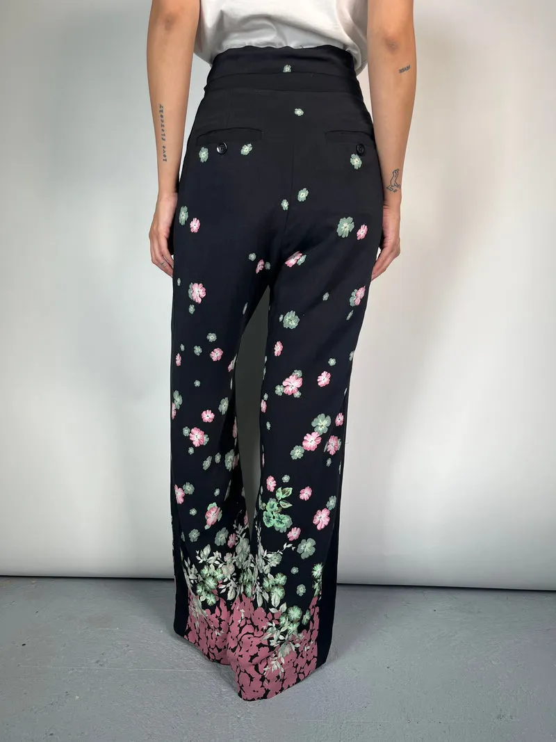 ANTHROPOLOGIE Pantalón Floreado