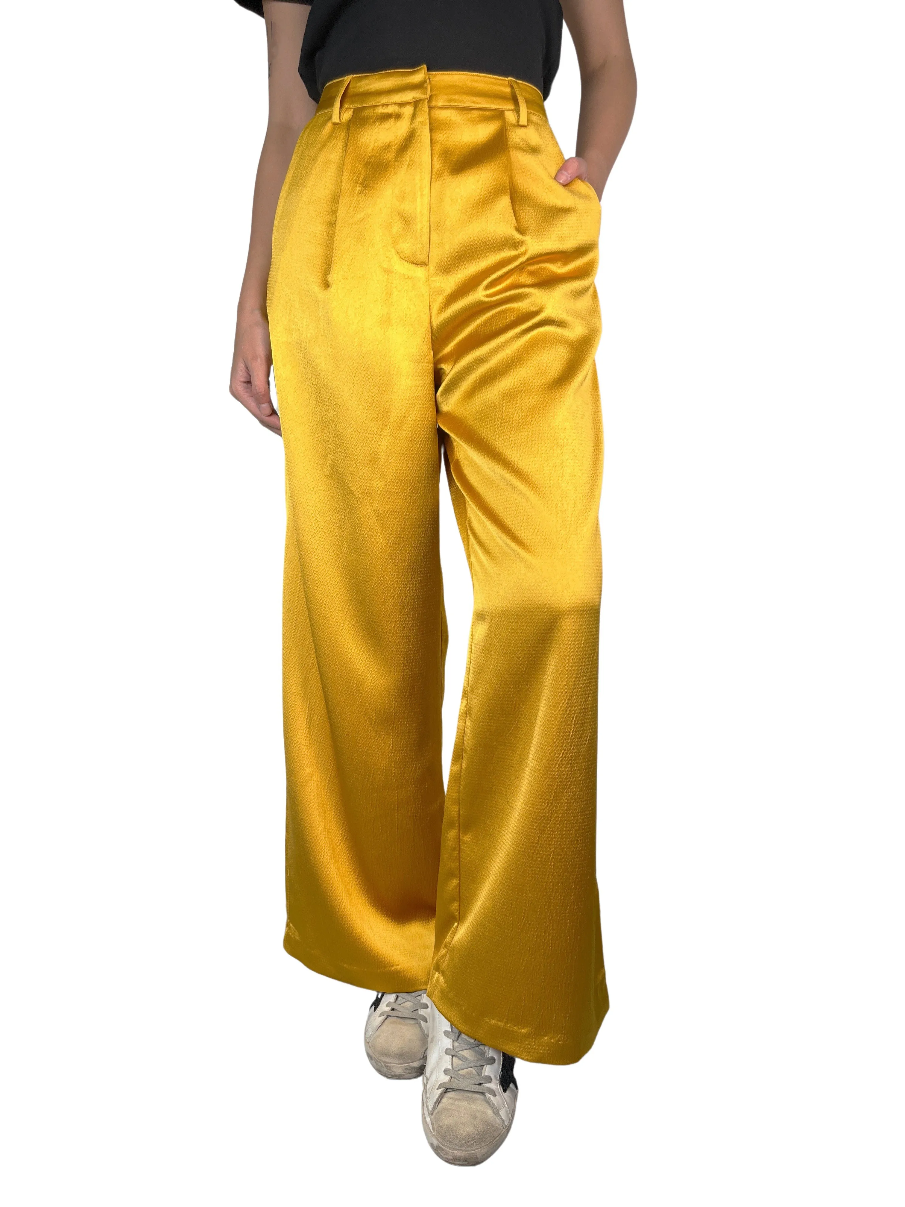 ANTHROPOLOGIE Pantalón Mostaza