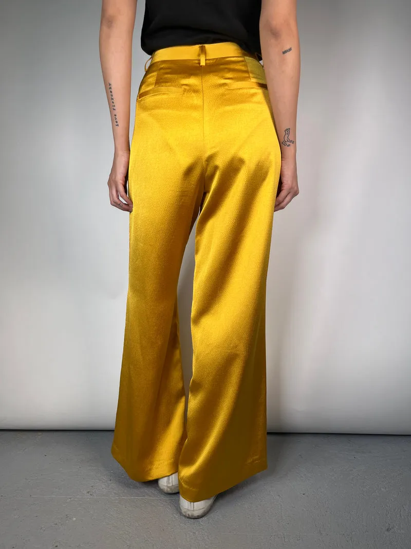 ANTHROPOLOGIE Pantalón Mostaza