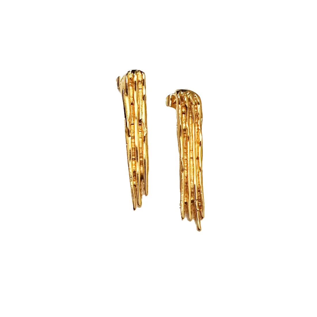 Aretes Cascada Rectangular Chapa
