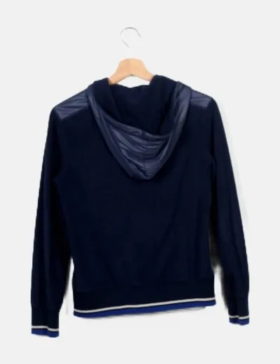 Benetton Chaqueta azul combinada