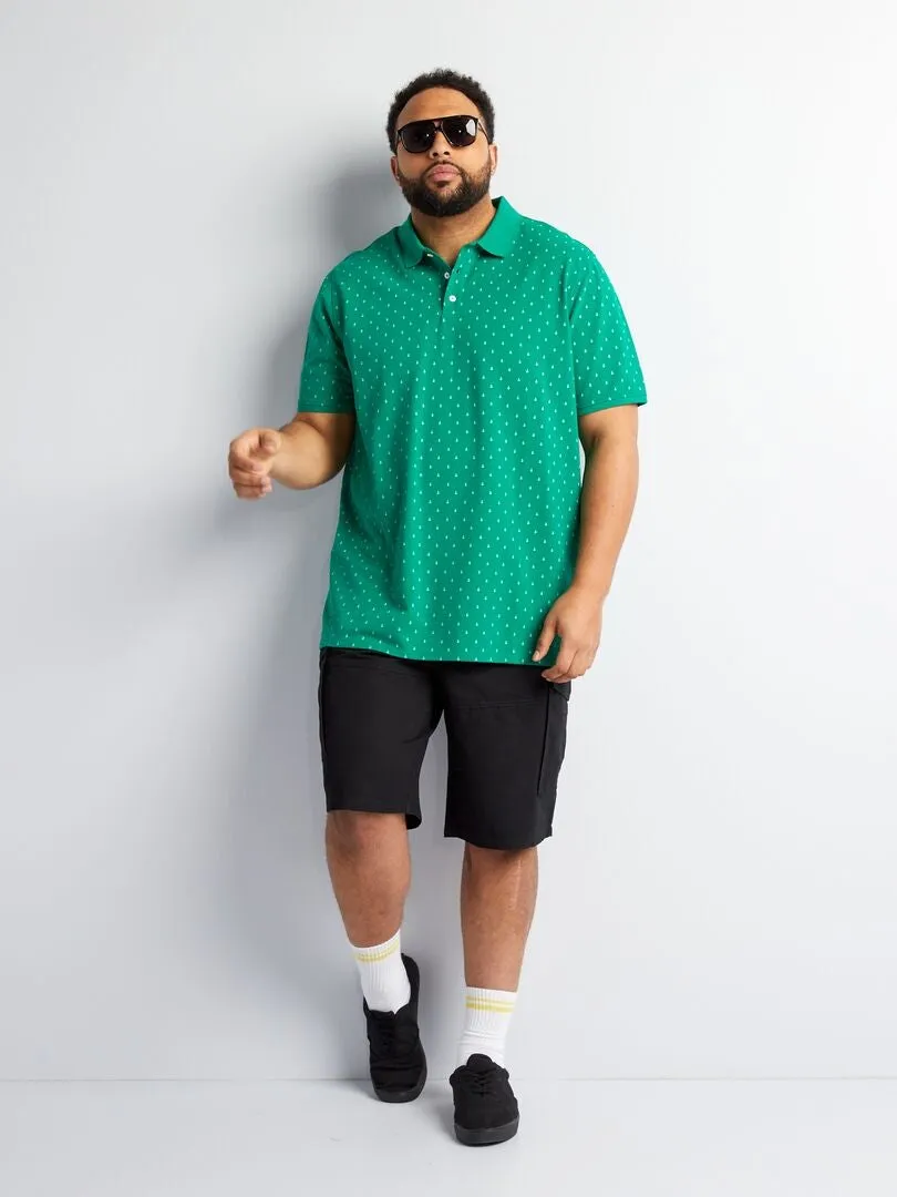 BERMUDAS CON BOLSILLOS CON SOLAPA  NEGRO