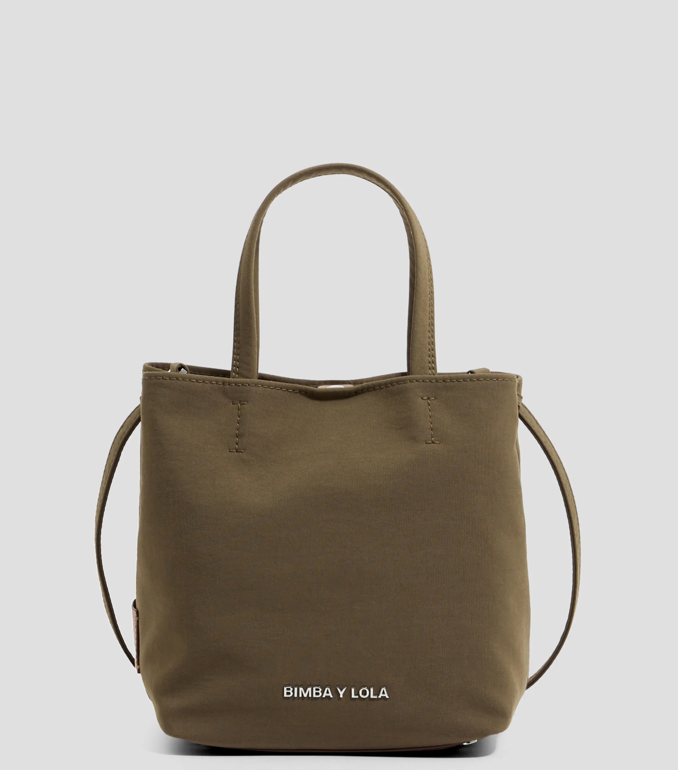 Bimba y Lola Bolso crossbody Chihuahua pequeño gabardina oliva Mujer