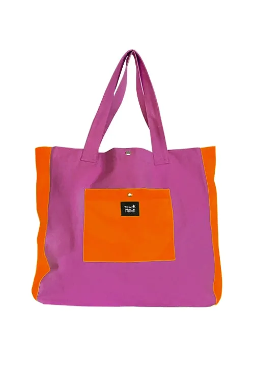 BOLSA DE PLAYA ROSA FUCSIA