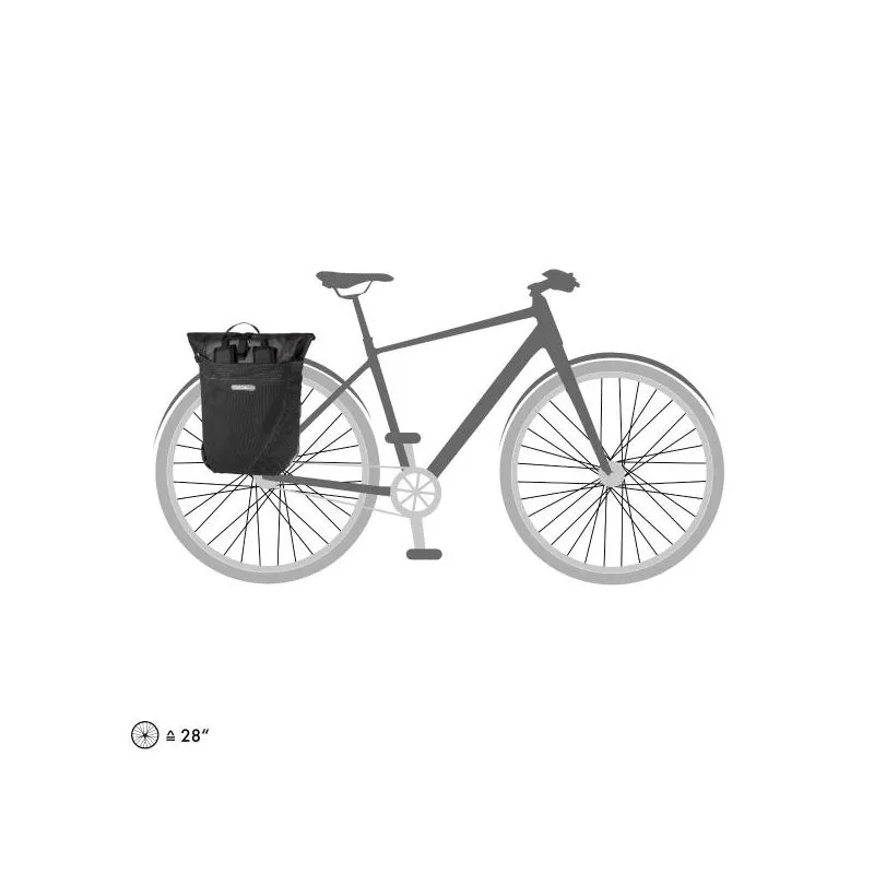 Bolsa Ortlieb Vario PS Alta Visibilidad 26L (negro reflectante)