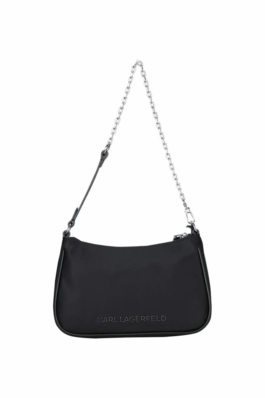 Bolso bandolera negro con minilogo 