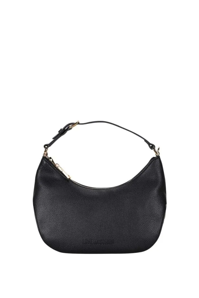 Bolso de hombro negro con bandolera extraíble