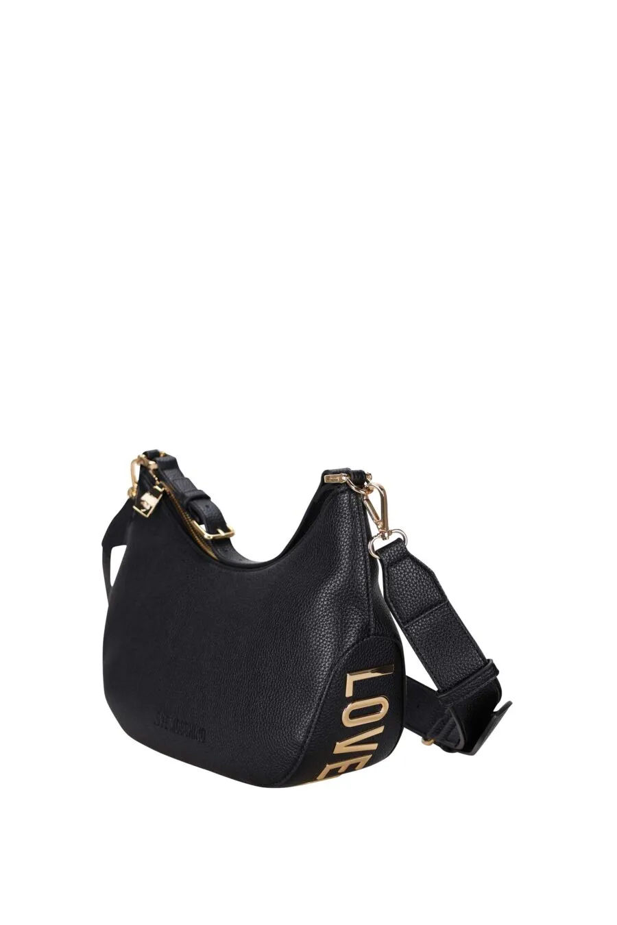 Bolso de hombro negro con bandolera extraíble