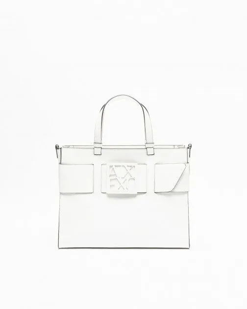 Bolso de mano Armani Exchange 942689 0A874 Blanco