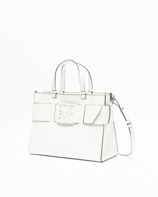 Bolso de mano Armani Exchange 942689 0A874 Blanco