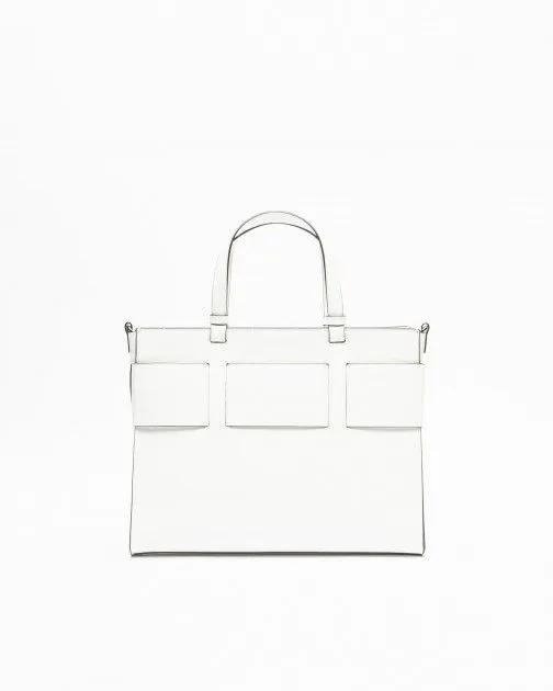 Bolso de mano Armani Exchange 942689 0A874 Blanco