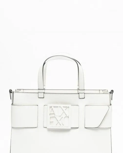 Bolso de mano Armani Exchange 942689 0A874 Blanco