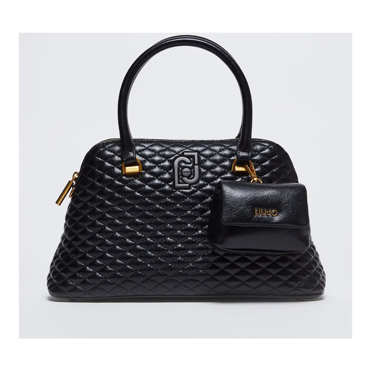 Bolso de mano brillante guateado