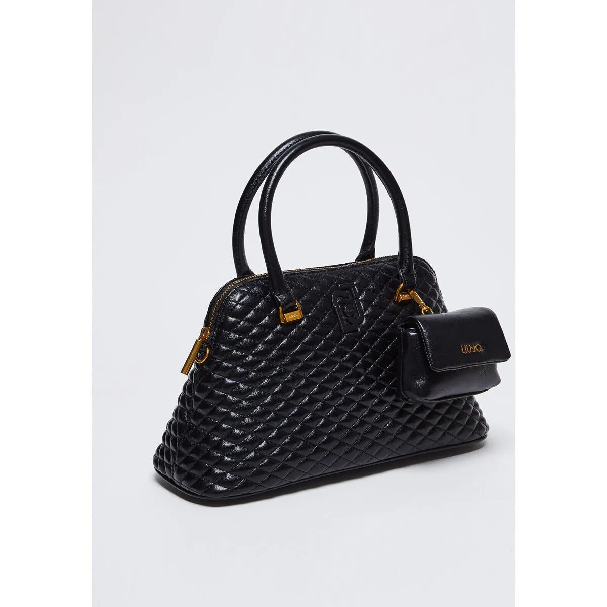 Bolso de mano brillante guateado