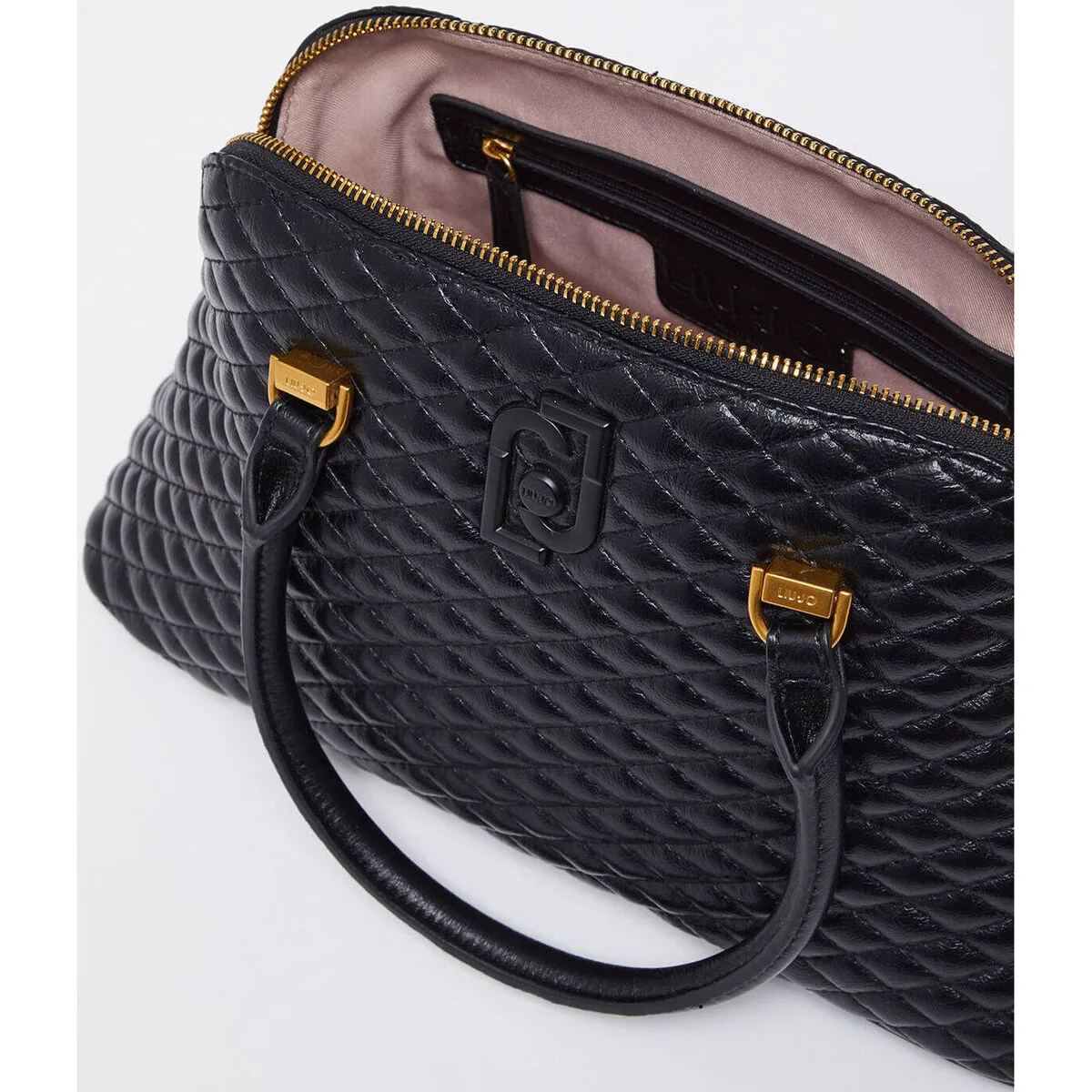 Bolso de mano brillante guateado