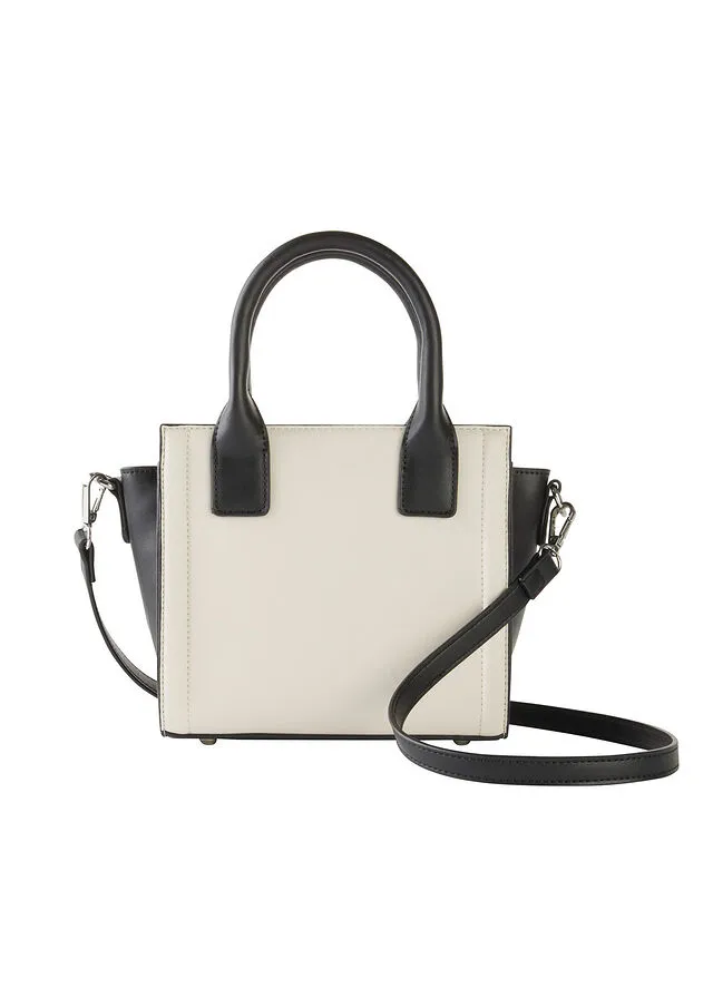 BOLSO DE MANO NEGROCREMA