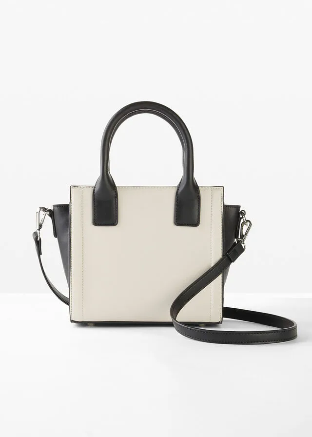 BOLSO DE MANO NEGROCREMA