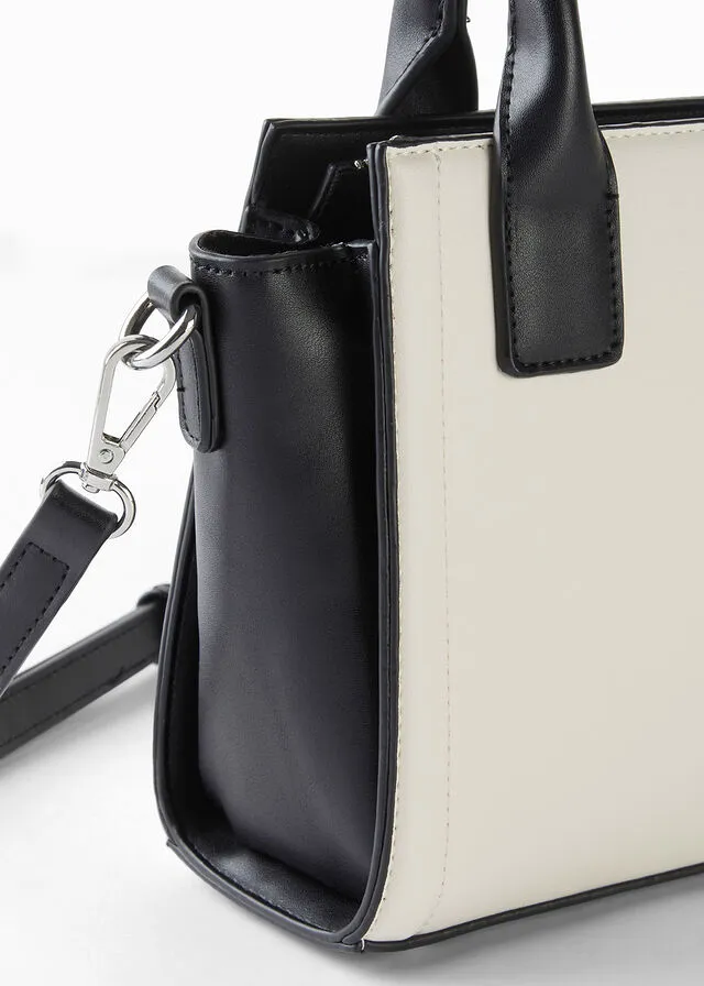 BOLSO DE MANO NEGROCREMA