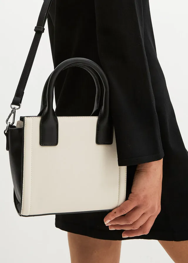 BOLSO DE MANO NEGROCREMA