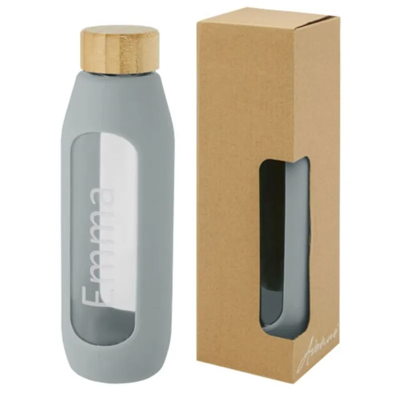 Botella personalizable con agarre de silicona Tidan
