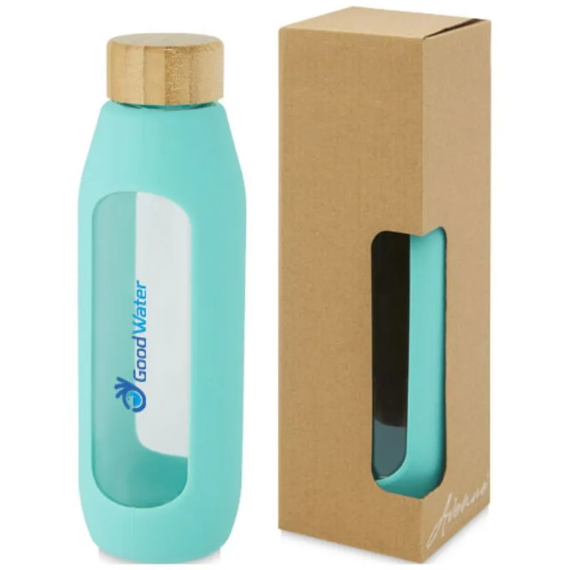 Botella personalizable con agarre de silicona Tidan