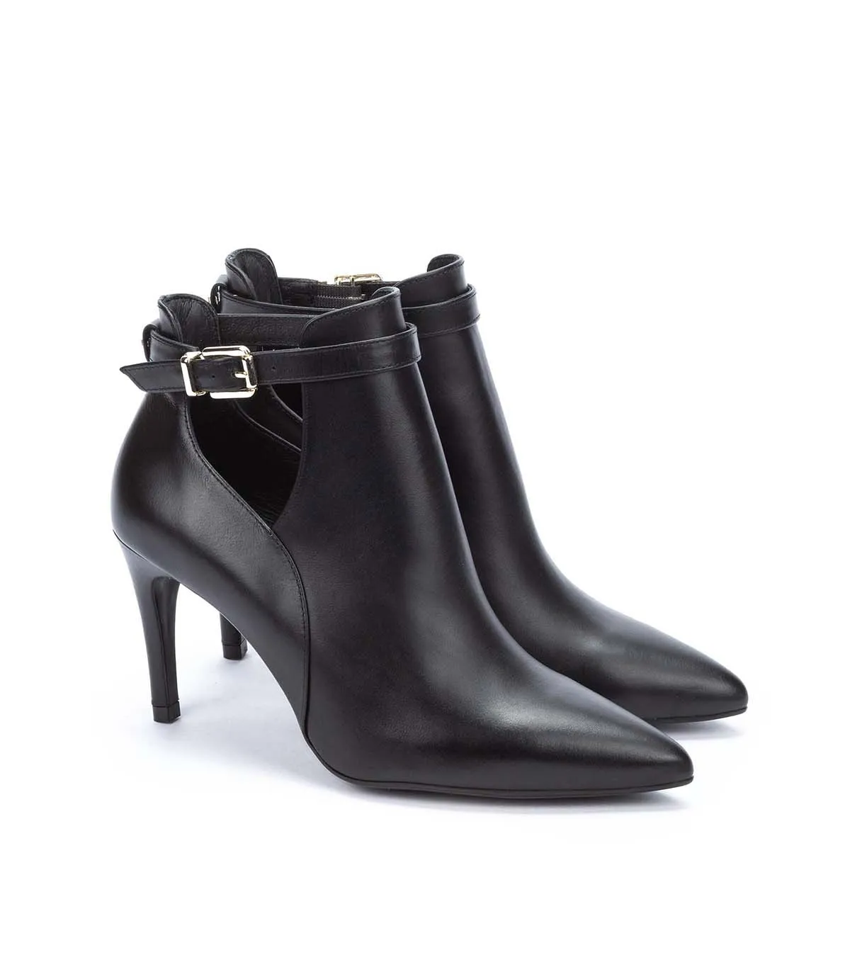 BOTINES CON TACÓN PARA MUJER THELMA 1498A609P NEGRO