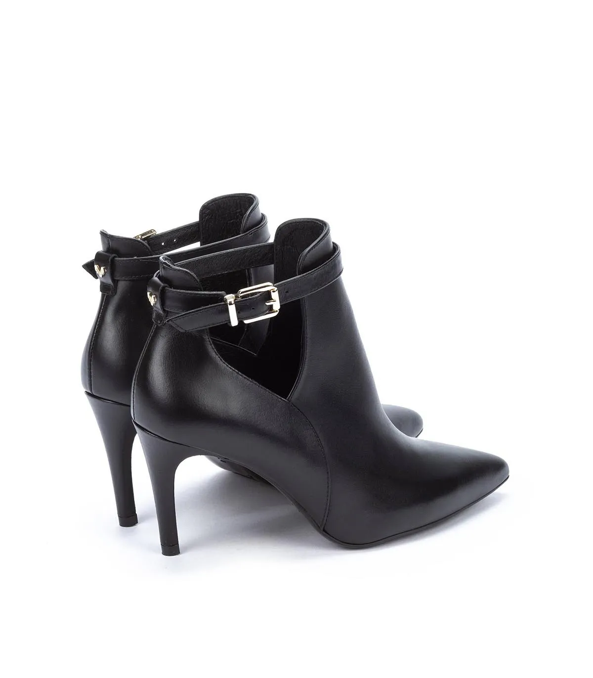 BOTINES CON TACÓN PARA MUJER THELMA 1498A609P NEGRO