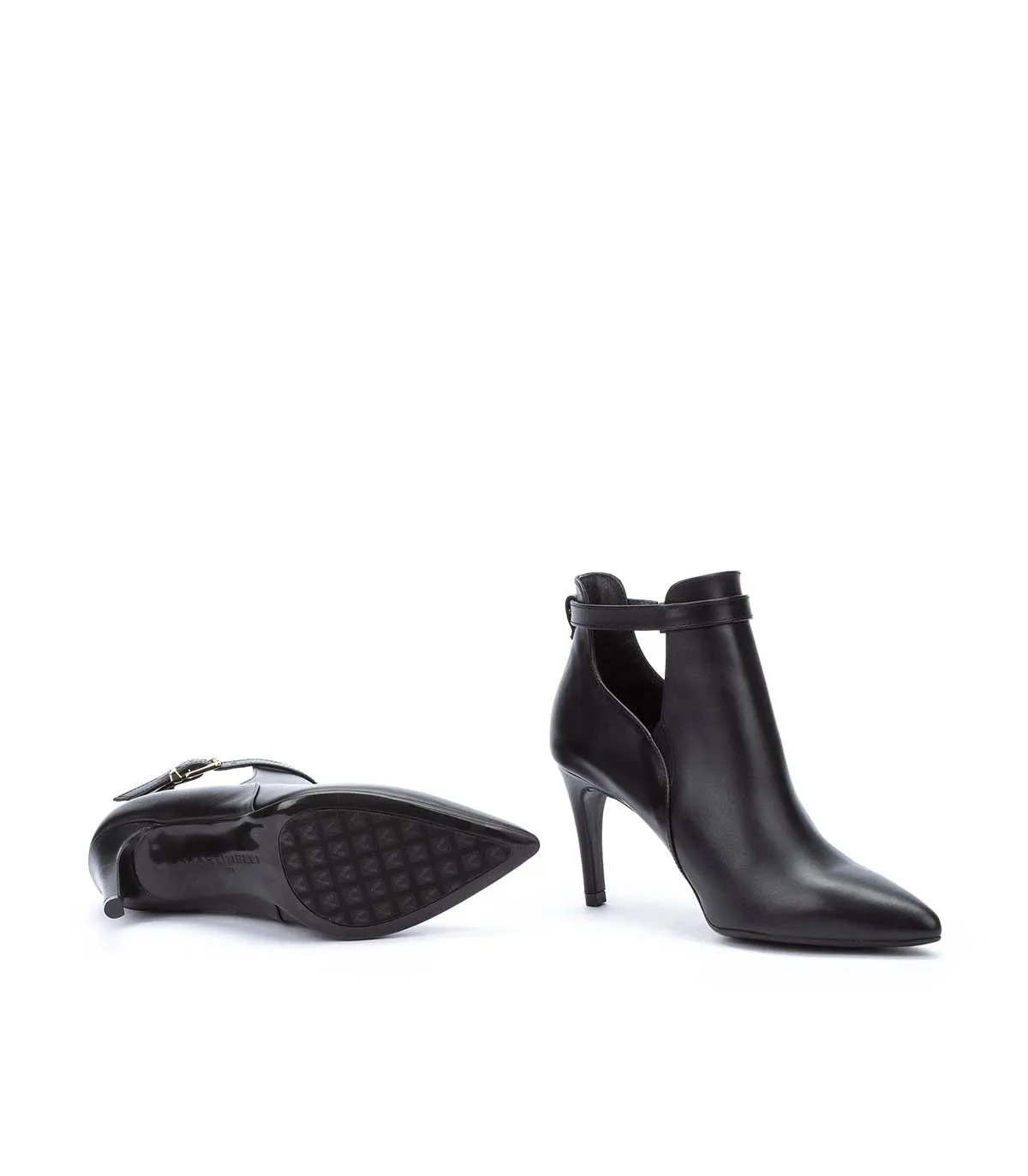 BOTINES CON TACÓN PARA MUJER THELMA 1498A609P NEGRO